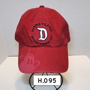 H.095- Disney Hat Cap with Mickey Mouse, Disneyland Resort, Used